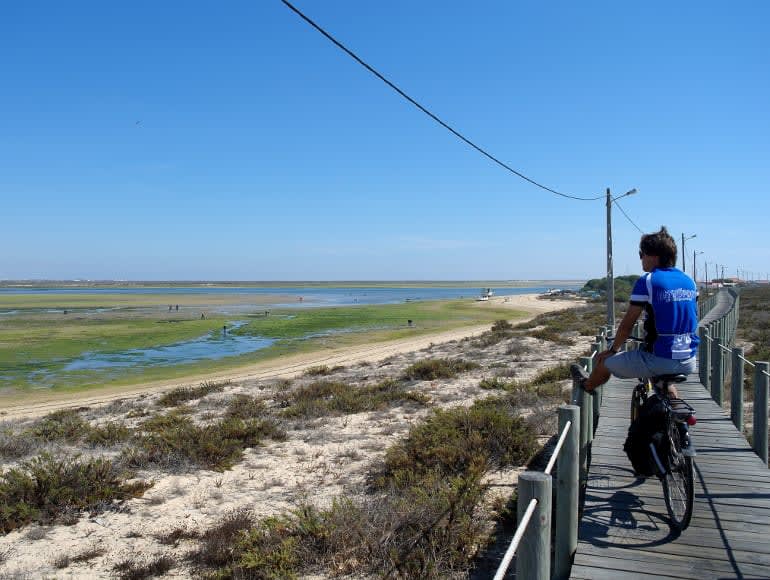 Seitenwegansicht zur Ria Formosa