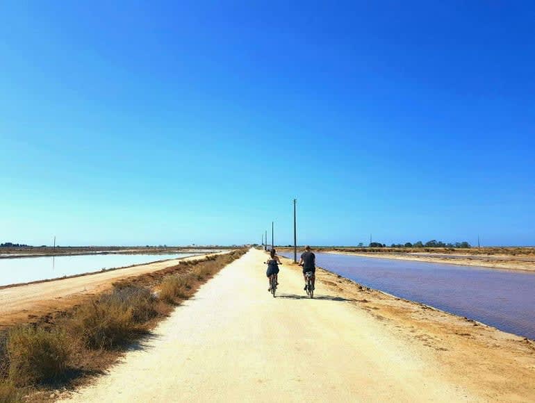 Tour Guiado en Bicicleta Parque Natural Ria Formosa, Salinas