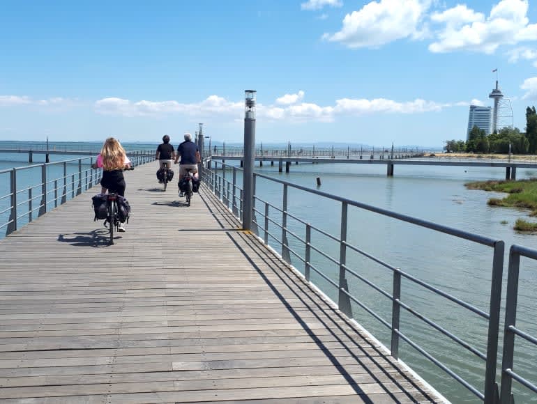 pyöräily Parque das Nacoesissa, Lissabonissa