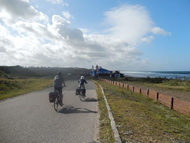 Visite à vélo, plage de São Torpes