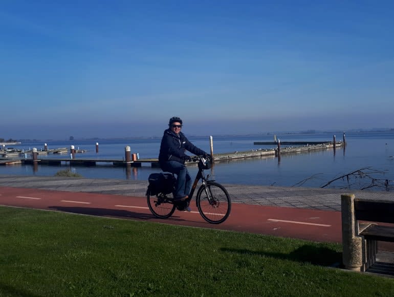 sykling i nærheten av Ria de Aveiro